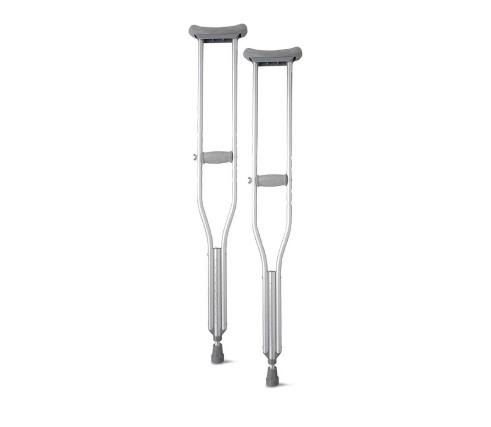 New Medline Aluminum Crutches for Kids, Adults & Seniors, Walking Aid, 300 LB
